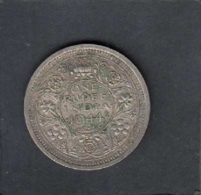 Beschrijving: 1 Rupee GEORGIUS VI  